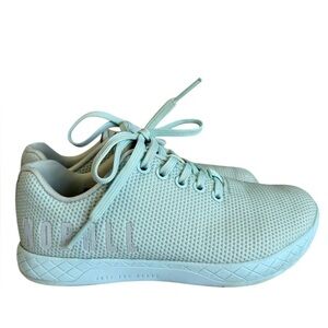 NOBULL blue glass Super Fabric Trainer athletic CrossFit shoes 6